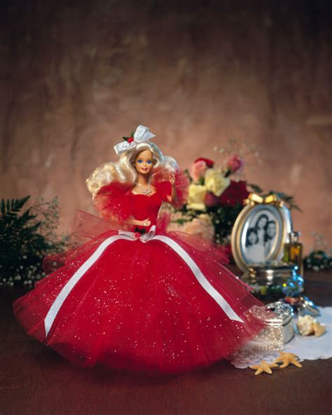 first holiday barbie doll|first holiday barbie ornament.